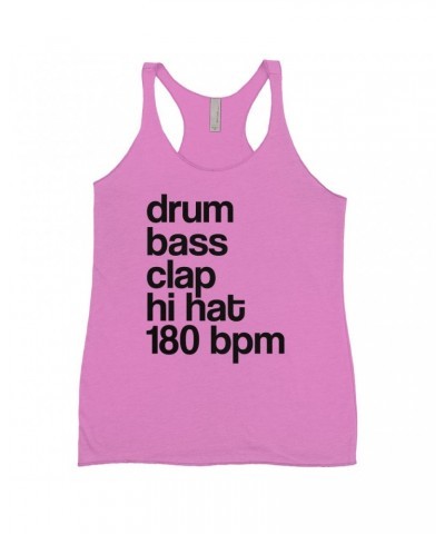 Music Life Colorful Racerback Tank | Drum Bass Clap Tank Top $4.86 Shirts