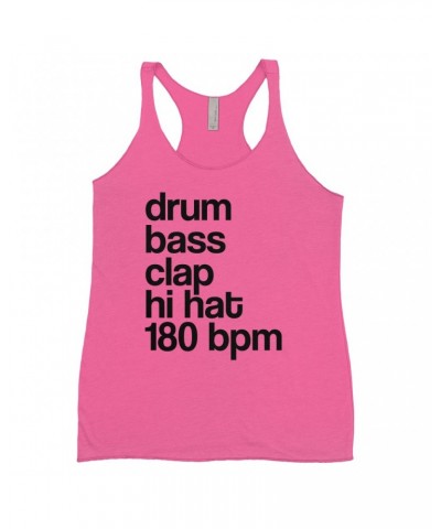 Music Life Colorful Racerback Tank | Drum Bass Clap Tank Top $4.86 Shirts