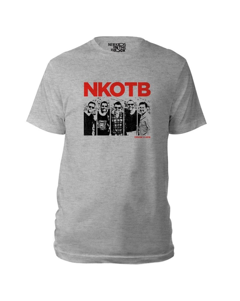 New Kids On The Block NKOTB Cruise X grayscale photo tee $6.24 Shirts