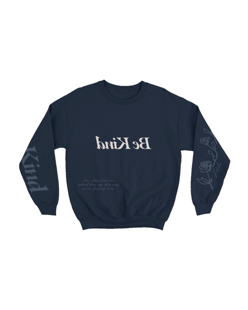 Harry Hudson BE KIND CREWNECK NAVY $6.82 Sweatshirts