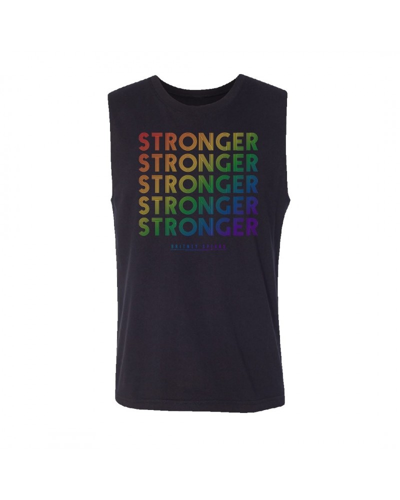 Britney Spears Stronger Rainbow Foil Tank $7.91 Shirts